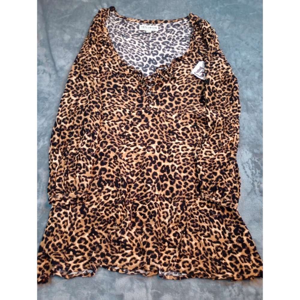 Idyllwind Miranda Lambert Top‎ Blouse Shirt Womens Sz XS Animal Leopard Print